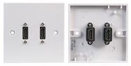 WALLPLATE, 1G, DUAL 90DEG HDMI