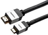 HDMI TO HDMI MINI LEAD BRAIDED 1M