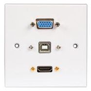 AV WALLPLATE-FEMALE HDMI, SVGA, USB B