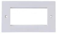 2 GANG 4 PORT AV FACEPLATE