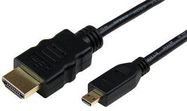 CABLE ASSY, HDMI-HDMI MICRO PLUG, 1M