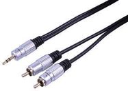 3.5MM JACK TO 2X PHONO PLUGS - 1M