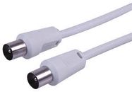 LEAD, COAX TV P-P WHITE 1M