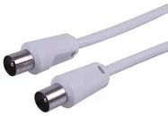 LEAD, COAX TV P-P WHITE 4M