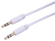 3.5MM STEREO SLIM WHITE 0.5M