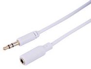 3.5MM STEREO PLUG TO SKT EXT 3M WHITE