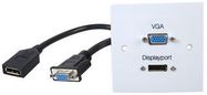 WALLPLATE VGA DISPLAYPORT