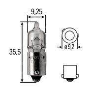 Lamp 12V 6W BAX9s