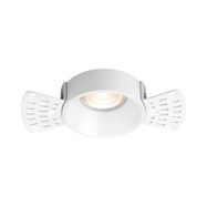 Frameless recessed downlight GATA GU10, with replaceble inner part black/white, deeper