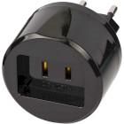 Travel Adapter USA-to-Europe with 2.5 A Fuse