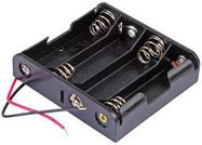 BATTERY HOLDER, AA, WIRE LEAD