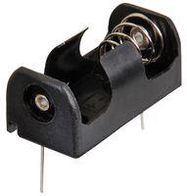 BATTERY HOLDER, 1/2AA, THROUGH HOLE