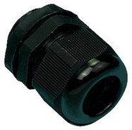 CABLE GLAND, NYLON, 3MM-6.5MM, BLACK