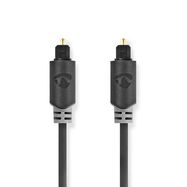 Optical Audio Cable | TosLink Male | TosLink Male | 2.00 m | Round | PVC | Anthracite | Box