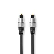 Optical Audio Cable | TosLink Male | TosLink Male | 10.0 m | Round | PVC | Anthracite | Box