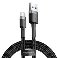 Cable USB A plug - USB C plug 2.0m QC3.0 grey+black BASEUS