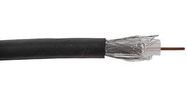 RG6U SATELLITE CABLE BLACK 1 METER