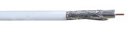 CABLE RG6U COAXIAL AL BRAID WHI 250M