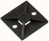 CABLE TIE BASE 5.40MM BLACK 50/PK