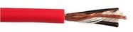 MIC CABLE BALANCED 24AWG RED 100M