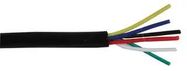 ALARM CABLE 6C PE BLACK, OUTDOOR 100M