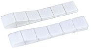 STICK ON SQUARES 25MM WHITE 24/PK