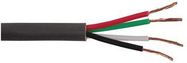 CABLE LOUDSPEAKER 4 X 0.75MM BLACK 100M