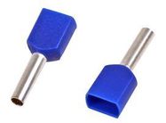 FRENCH TWIN FERRULE 0.75MM L.BLUE, PK100