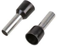 GERMAN SINGLE FERRULE 6.00MM BLACK,PK100