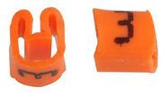 CABLE MARKER, NO.3 ORANGE BAG100, PK100