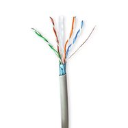 Network Cable Roll | CAT6 | Stranded | F/UTP | CCA | 100.0 m | Indoor | Round | PVC | Grey | Pull Box