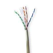 Network Cable Roll | CAT6 | Stranded | U/UTP | Bare Copper | 100.0 m | Indoor | Round | LSZH | Grey | Pull Box