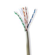 Network Cable Roll | CAT6 | Stranded | U/UTP | Bare Copper | 305.0 m | Indoor | Round | LSZH | Grey | Pull Box