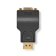 DisplayPort Adapter | DisplayPort Male | VGA Female | 1080p | Gold Plated | Straight | Round | ABS | Anthracite | Box