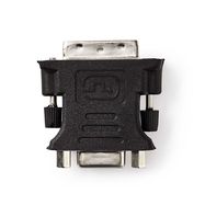 DVI Adapter | DVI-I 24+5-Pin Male | VGA Female | Nickel Plated | Straight | PVC | Black | Box