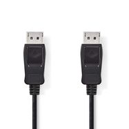 DisplayPort Cable | DisplayPort Male | DisplayPort Male | 4K@60Hz | Nickel Plated | 3.00 m | Round | PVC | Black | Box