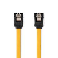 SATA Cable | 6 Gbps | SATA 7-Pin Female | SATA 7-Pin Female | Nickel Plated | 1.00 m | Flat | PVC | Yellow | Box