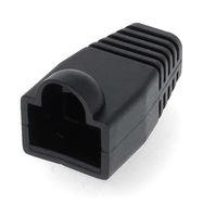 Strain Relief Boot | RJ45 | PVC | Black | Box | 10 pcs