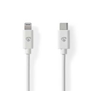 Lightning Cable | USB 2.0 | Apple Lightning 8-Pin | USB-C™ Male | 480 Mbps | Nickel Plated | 2.00 m | Round | PVC | White | Label