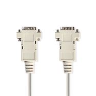 VGA Cable | VGA Male | VGA Male | Nickel Plated | Maximum resolution: 1024x768 | 2.00 m | Round | ABS | Ivory | Label