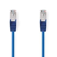 CAT5e Network Cable | SF/UTP | RJ45 Male | RJ45 Male | 5.00 m | Round | PVC | Blue | Label