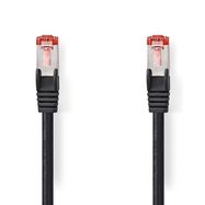 CAT6 Network Cable | RJ45 Male | RJ45 Male | S/FTP | 1.00 m | Round | LSZH | Black | Label