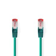 CAT6 Network Cable | RJ45 Male | RJ45 Male | S/FTP | 10.0 m | Round | LSZH | Green | Label