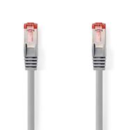 CAT6 Network Cable | RJ45 Male | RJ45 Male | S/FTP | 0.25 m | Round | LSZH | Grey | Label