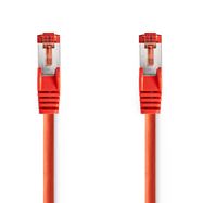 CAT6 Network Cable | RJ45 Male | RJ45 Male | S/FTP | 3.00 m | Round | LSZH | Red | Label