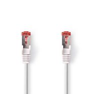 CAT6 Network Cable | RJ45 Male | RJ45 Male | S/FTP | 15.0 m | Round | LSZH | White | Label