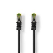 CAT7 Network Cable | S/FTP | RJ45 Male | RJ45 Male | 15.0 m | Snagless | Round | LSZH | Black | Label