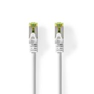 CAT7 Network Cable | S/FTP | RJ45 Male | RJ45 Male | 0.25 m | Snagless | Round | LSZH | White | Label