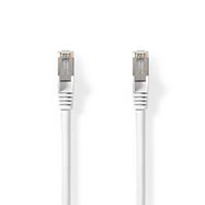 Cat 8.1 Network Cable | S/FTP | RJ45 Male | RJ45 Male | 0.25 m | Round | LSZH | White | Label