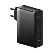 Wall Charger GaN5 Pro 140W USB + 2xUSB-C QC4+ PD3.1 with USB-C 1m Cable, Black